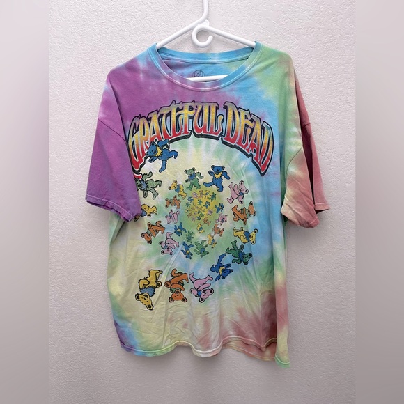 Grateful Dead Dancing Bears Marching Bears Tie Dye Tee Shirt XL 70s 1990s - Picture 1 of 5